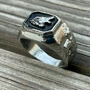 Men Ring Fashion Silver Tone Fashion Jewelry Rings Size 7
